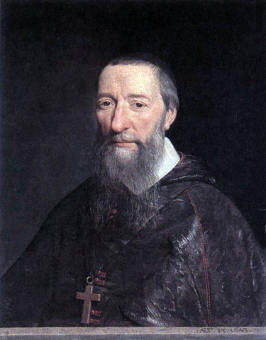  Philippe De Champaigne Portrait of Bishop Jean-Pierre Camus - Hand Painted Oil Painting