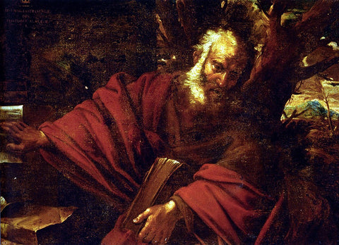  Pier Francesco Mola A Bearded Saint Or Prophet In A Landscape, Probably Saint Jerome - Hand Painted Oil Painting