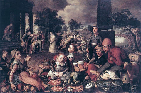  Pieter Aertsen Christ and the Adulteress - Hand Painted Oil Painting