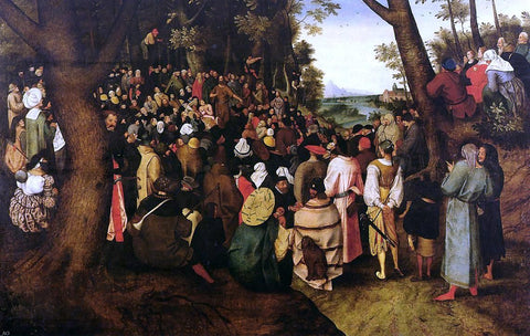  The Younger Pieter Bruegel A Landscape With Saint John The Baptist Preaching - Hand Painted Oil Painting