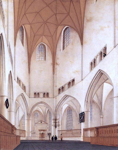  Pieter Jansz Saenredam Interior of the Choir of St Bavo at Haarlem - Hand Painted Oil Painting