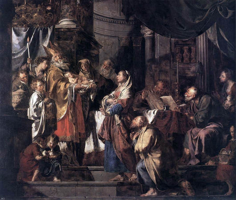  Pieter Jozef Verhaghen The Presentation in the Temple - Hand Painted Oil Painting