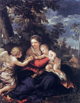  Pietro Da Cortona Holy Family Resting on the Flight to Egypt - Hand Painted Oil Painting