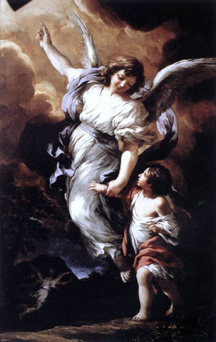  Pietro Da Cortona The Guardian Angel - Hand Painted Oil Painting
