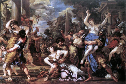  Pietro Da Cortona The Rape of the Sabine Women - Hand Painted Oil Painting