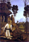  Pietro Perugino St. Jerome in the Wilderness - Hand Painted Oil Painting