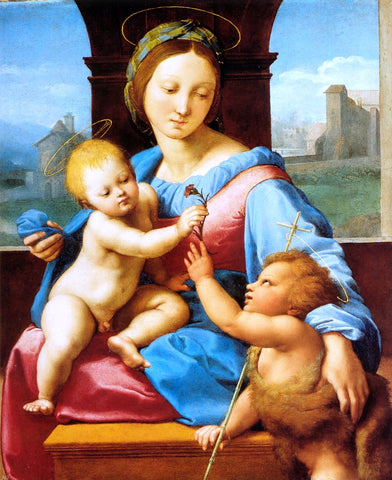  Raphael Aldobrandini Madonna - Hand Painted Oil Painting