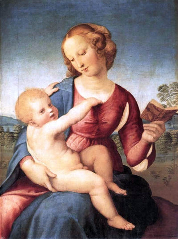  Raphael Colonna Madonna - Hand Painted Oil Painting