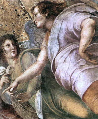  Raphael La Disputa (detail 6) (Stanza della Segnatura) - Hand Painted Oil Painting