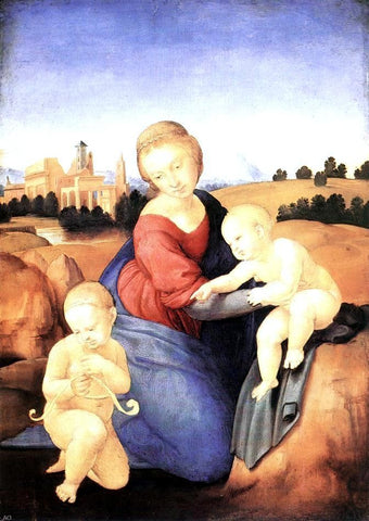  Raphael Madonna and Child with the Infant St John - Hand Painted Oil Painting