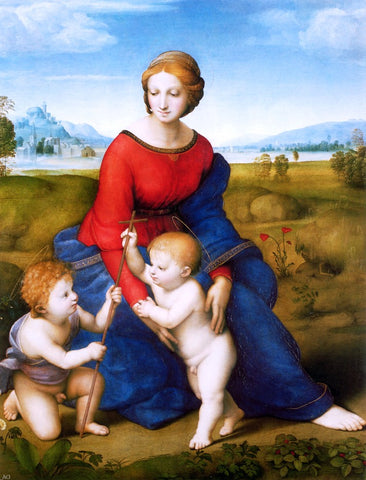  Raphael Madonna of the Meadow (also known as Madonna del Prato) - Hand Painted Oil Painting