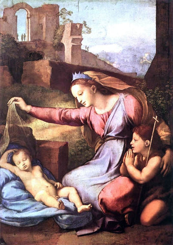  Raphael Madonna with the Blue Diadem - Hand Painted Oil Painting