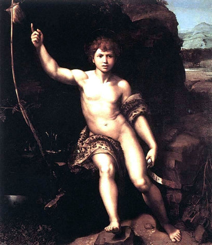  Raphael St John the Baptist - Hand Painted Oil Painting