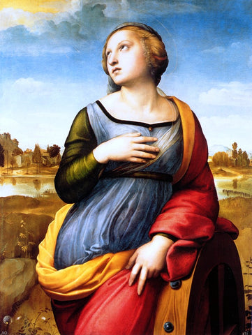  Raphael St. Catherine of Alexandria - Hand Painted Oil Painting
