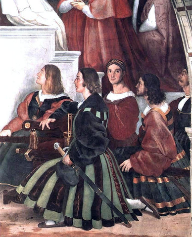  Raphael The Mass at Bolsena (detail 2) (Stanza di Eliodoro) - Hand Painted Oil Painting