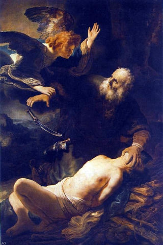  Rembrandt Van Rijn The Sacrifice of Abraham - Hand Painted Oil Painting