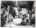  Rembrandt Van Rijn Jesus Preaching; called the 'La Tombe' - Hand Painted Oil Painting