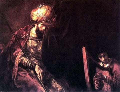  Rembrandt Van Rijn Saul and David - Hand Painted Oil Painting