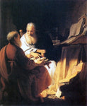  Rembrandt Van Rijn Two Old Men Disputing (St Peter and St Paul) - Hand Painted Oil Painting