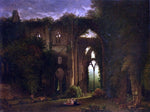  Samuel Colman Sketching the Ruins of Tintern Abbey - Hand Painted Oil Painting