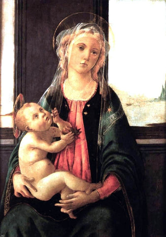  Sandro Botticelli Madonna of the Sea - Hand Painted Oil Painting