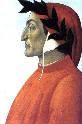  Sandro Botticelli Portrait of Dante - Hand Painted Oil Painting