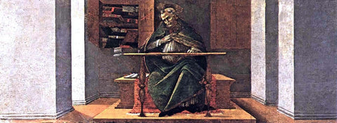  Sandro Botticelli St Augustine in His Cell (San Marco Altarpiece) - Hand Painted Oil Painting