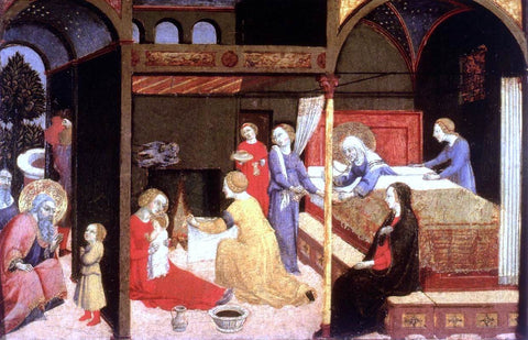  Sano Di Pietro Birth of the Virgin - Hand Painted Oil Painting