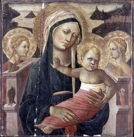  Scheggia Madonna and Child Enthroned - Hand Painted Oil Painting