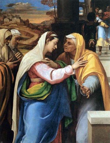  Sebastiano Del Piombo The Visitation - Hand Painted Oil Painting
