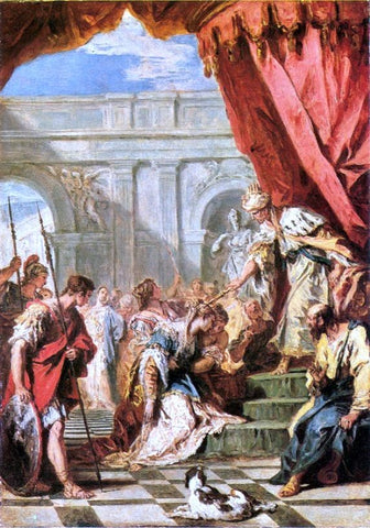  Sebastiano Ricci Esther Before Ahasuenus - Hand Painted Oil Painting