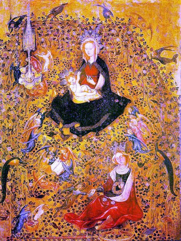  Stefano Da zevio Madonna in the Rosary - Hand Painted Oil Painting
