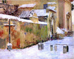  Theodore Robinson Church in Snow - Hand Painted Oil Painting