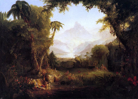  Thomas Cole The Garden of Eden - Hand Painted Oil Painting