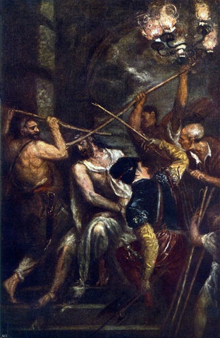  Titian Crowning with Thorns - Hand Painted Oil Painting