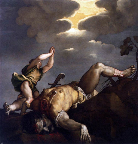  Titian David and Goliath - Hand Painted Oil Painting