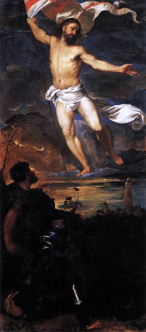  Titian Polyptych of the Resurrection: Resurrection - Hand Painted Oil Painting