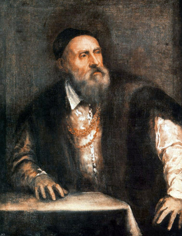  Titian Self-Portrait - Hand Painted Oil Painting