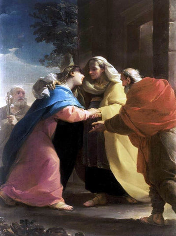  Ubaldo Gandolfi The Visitation - Hand Painted Oil Painting