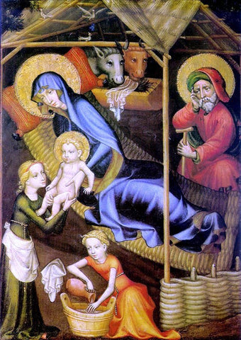  Unknown Austrian Masters The Nativity - Hand Painted Oil Painting