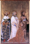  Unknown Painters Masters Wilton Diptych: Richard II of England with his patron saints - Hand Painted Oil Painting