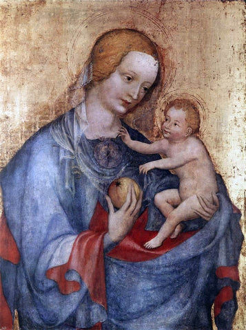  Unknown (2) Masters Virgin and Child - Hand Painted Oil Painting
