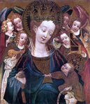  Unknown (2) Masters Virgin and Child with Angels - Hand Painted Oil Painting