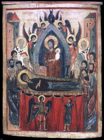  Unknown Painters Masters The Dormition of the Mother of God - Hand Painted Oil Painting