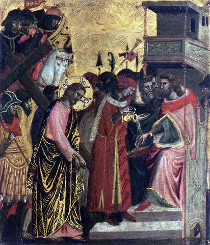  Unknown (4) Masters Christ before Pilate - Hand Painted Oil Painting