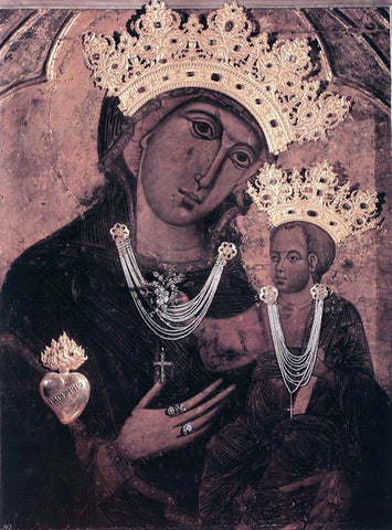  Unknown (4) Masters Madonna del Voto - Hand Painted Oil Painting