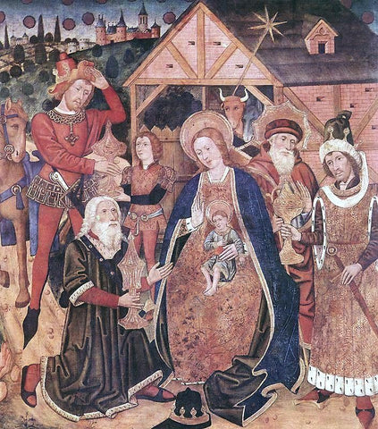  Unknown Adoration of the Magi - Hand Painted Oil Painting