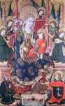  Unknown Madonna with Angels Playing Music and Donor - Hand Painted Oil Painting