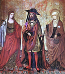  Unknown St Lazarus between Martha and Mary - Hand Painted Oil Painting