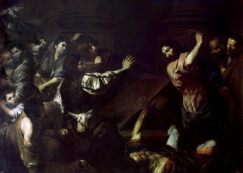 Valentin De boulogne Expulsion of the Money-Changers from the Temple - Hand Painted Oil Painting
